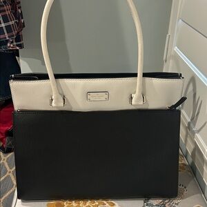 Kate Spade Black and White Tote/Lap Top Bag